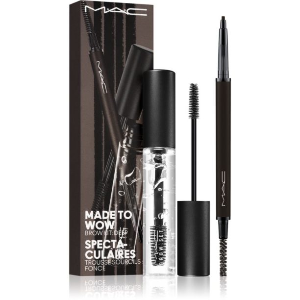 MAC Cosmetics Made To Wow Brow Kit подаръчен комплект цвят Deep 2 бр. на ниска цена