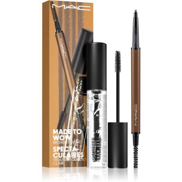 MAC Cosmetics Made To Wow Brow Kit подаръчен комплект цвят Light 2 бр. на ниска цена