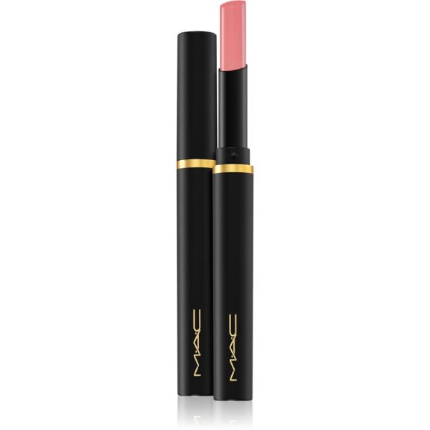 MAC Cosmetics Powder Kiss Velvet Blur Slim Stick матиращо хидратиращо червило цвят Peppery Pink 2 гр.