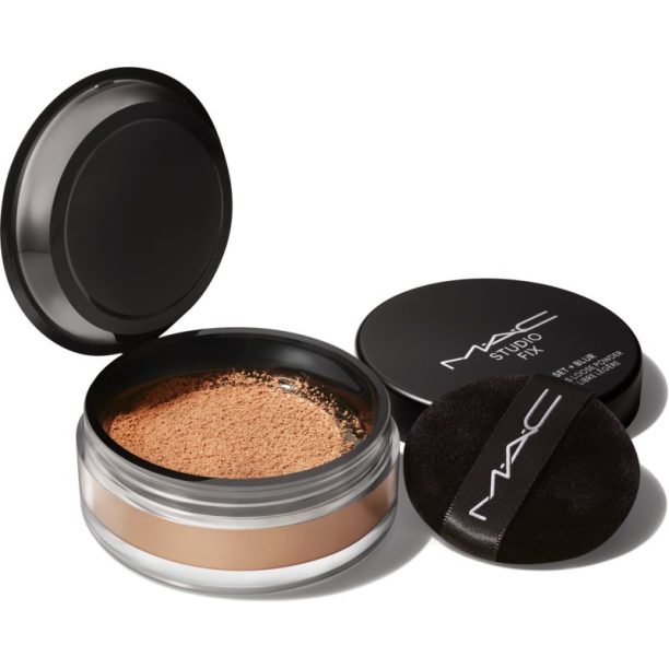 MAC Cosmetics Studio Fix Pro Set + Blur Weightless Loose Powder матираща фиксираща пудра цвят Dark 6