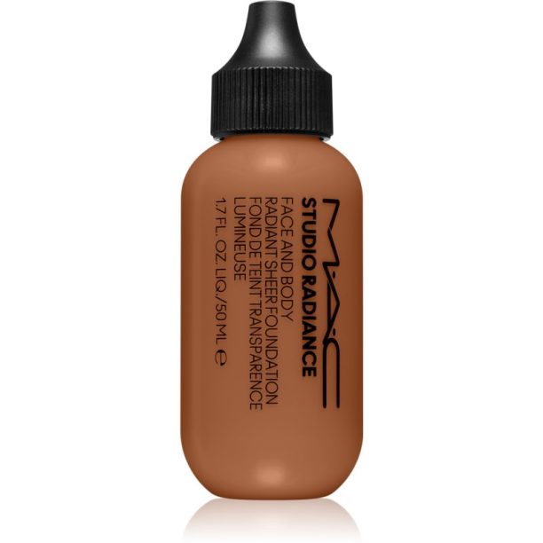 MAC Cosmetics  Studio Radiance Face and Body Radiant Sheer Foundation лек фон дьо тен за лице и тяло цвят C7 50 мл.