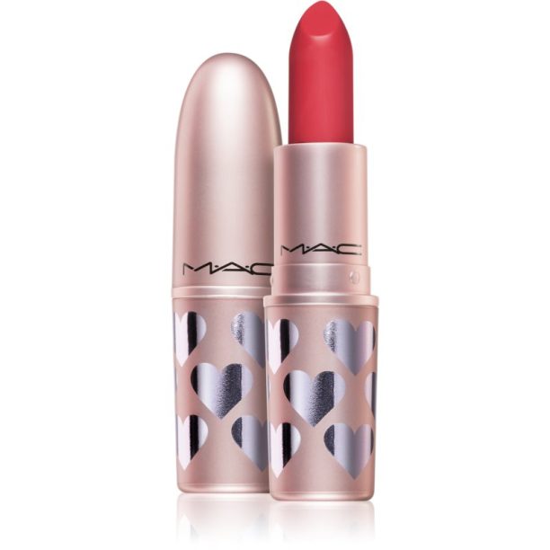 MAC Cosmetics Valentine’s Day Retro Matte Lipstick матиращо червило цвят Relenlessly Red 3 гр.