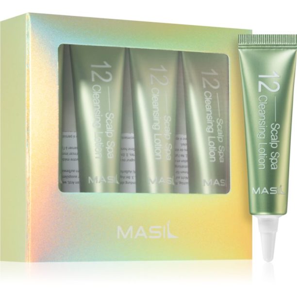 MASIL 12 Scalp Spa почистващ балсам за здрава кожа на главата 4x15 мл. на ниска цена