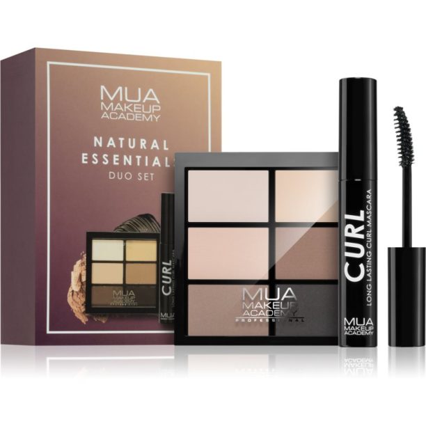 MUA Makeup Academy Duo Set Natural Essentials подаръчен комплект (за очи)