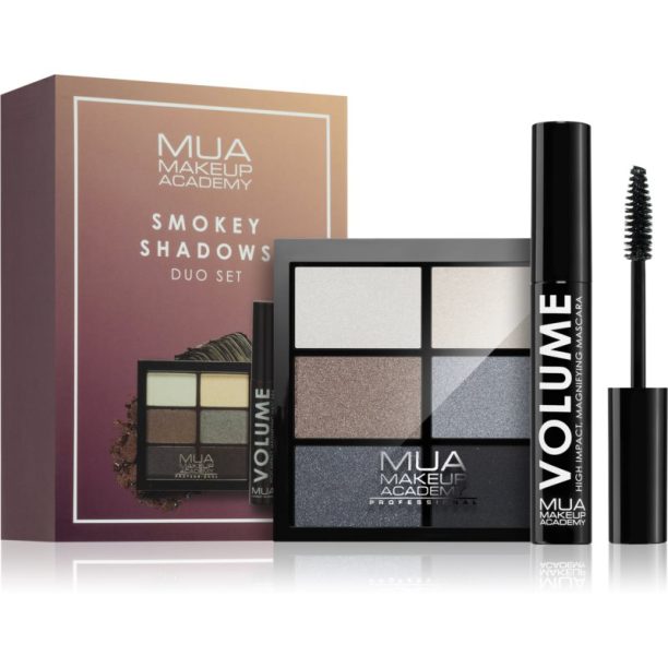 MUA Makeup Academy Duo Set Smokey Shadows подаръчен комплект (за опушен грим)