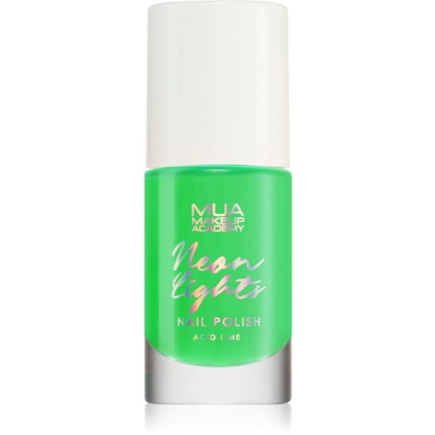 MUA Makeup Academy Neon Lights неонов лак за нокти цвят Acid Lime 8 мл. на ниска цена