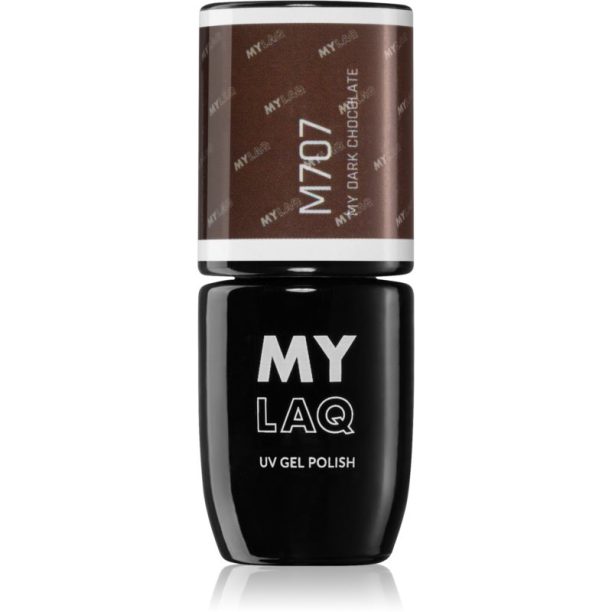 MYLAQ UV Gel Polish гел лак за нокти цвят My Dark Chocolate 5 мл. на ниска цена