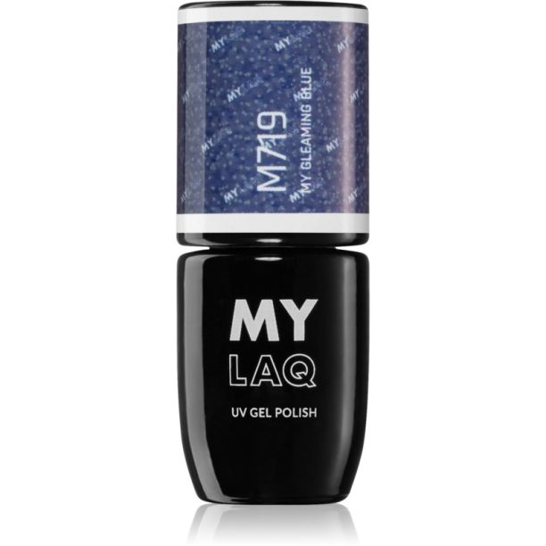 MYLAQ UV Gel Polish гел лак за нокти цвят My Gleaming Blue 5 мл. на ниска цена