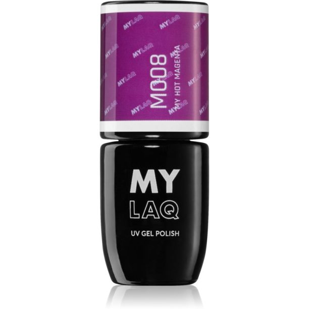 MYLAQ UV Gel Polish гел лак за нокти цвят My Hot Magenta 5 мл. на ниска цена