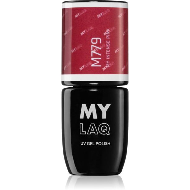 MYLAQ UV Gel Polish гел лак за нокти цвят My Intense Pink 5 мл. на ниска цена