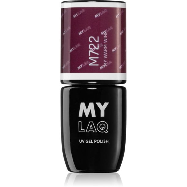 MYLAQ UV Gel Polish гел лак за нокти цвят My Warm Wine 5 мл. на ниска цена