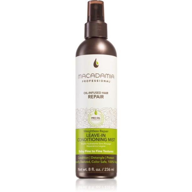 Macadamia Natural Oil Weightless Repair хидратираща мъгла за непокорна коса 236 мл.