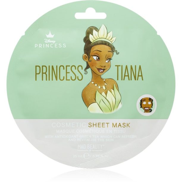 Mad Beauty Disney Princess Tiana антиоксидантна платнена маска 25 мл.