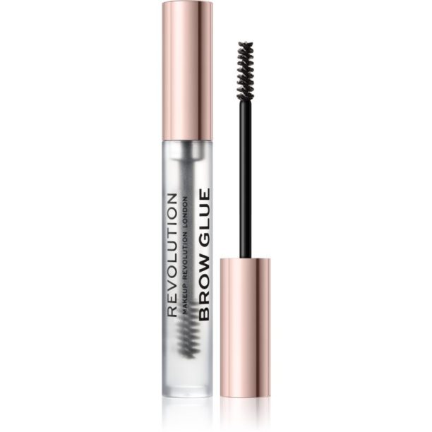 Makeup Revolution Brow Glue прозрачен фиксиращ гел за вежди 3 мл.