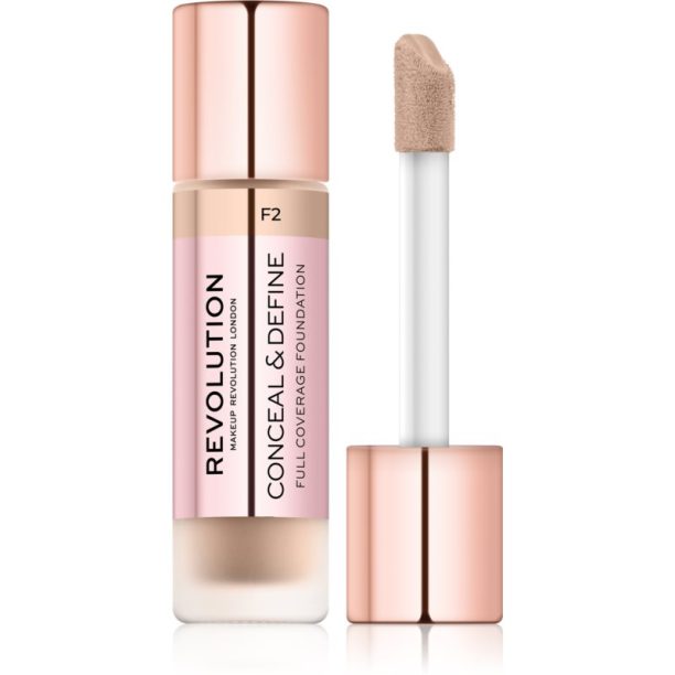 Makeup Revolution Conceal & Define фон дьо тен цвят F2 23 мл.