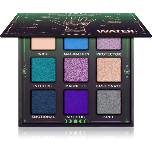 Makeup Revolution Fantasy палитра сенки за очи цвят Water 9 гр. на ниска цена