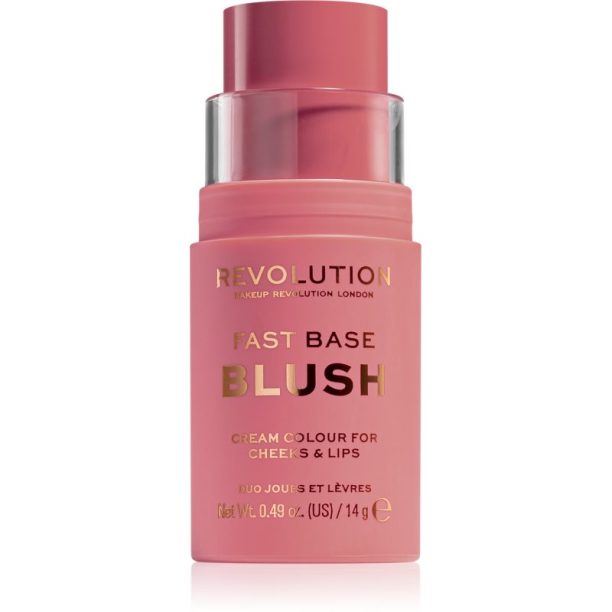 Makeup Revolution Fast Base тониращ балсам за устни и скули цвят Blush 14 гр. на ниска цена