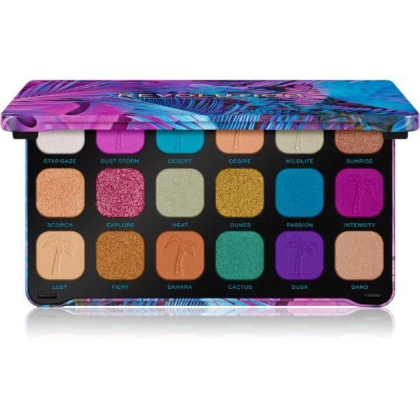 Makeup Revolution Forever Flawless палитра от сенки за очи цвят Desert Desire 18 x 1.1 гр. на ниска цена