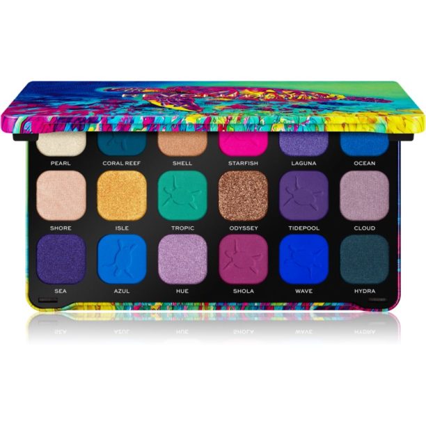 Makeup Revolution Forever Flawless палитра от сенки за очи цвят Hydra Turtle 18 x 1.1 гр.