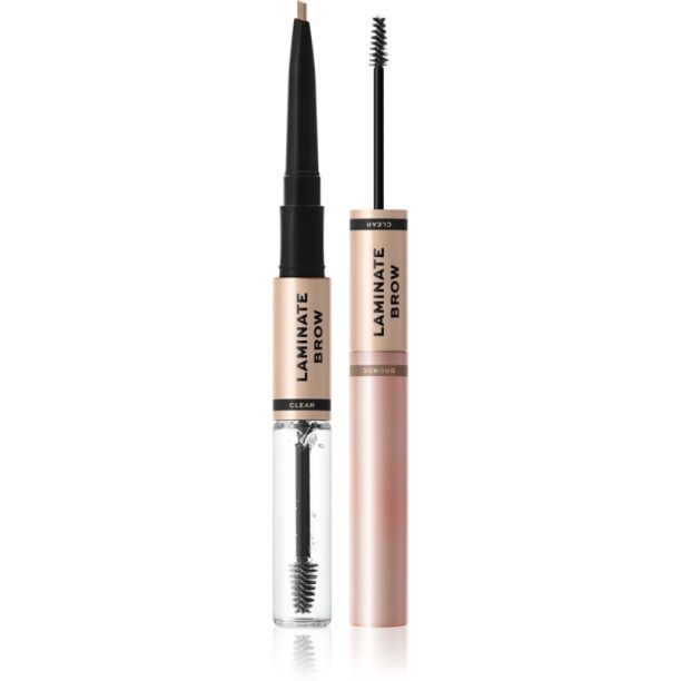 Makeup Revolution Laminate Brow молив и гел за вежди цвят Bronde 2.1 гр. на ниска цена