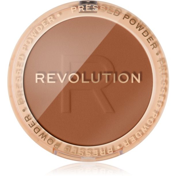 Makeup Revolution Reloaded нежна компактна пудра цвят Chestnut 6 гр.