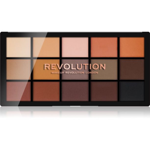 Makeup Revolution Reloaded палитра от сенки за очи цвят Basic Mattes 15x1