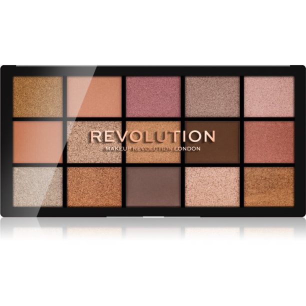 Makeup Revolution Reloaded палитра от сенки за очи цвят Fundamental 15x1