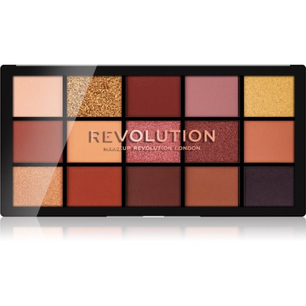 Makeup Revolution Reloaded палитра от сенки за очи цвят Velvet Rose 15x1