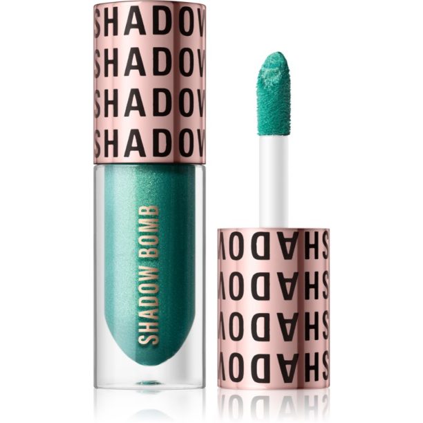 Makeup Revolution Shadow Bomb метални сенки за очи цвят Obsessed Teal 4