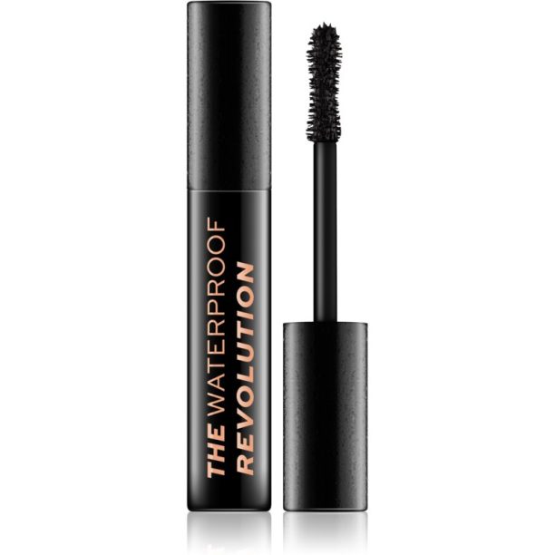 Makeup Revolution The Waterproof Mascara Revolution водоустойчива спирала за обем цвят Black 8 мл.