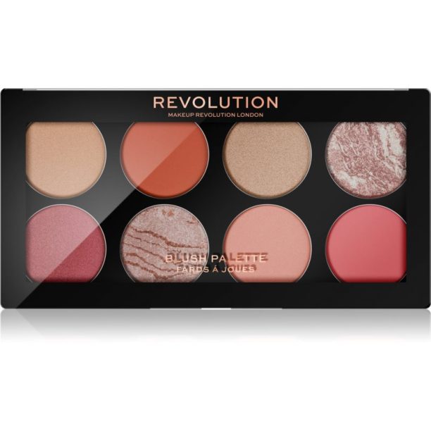 Makeup Revolution Ultra Blush палитра с ружове цвят Golden Desire 13 гр.