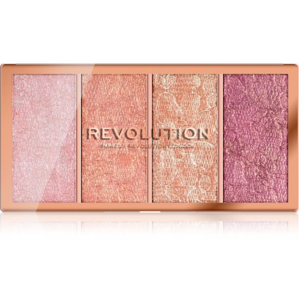 Makeup Revolution Vintage Lace палитра с ружове 4 x 5 гр. на ниска цена