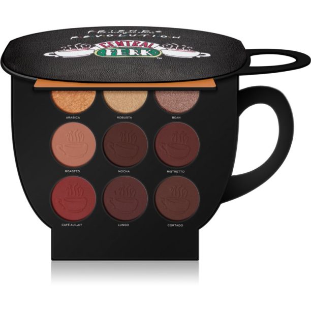 Makeup Revolution X Friends Grab A Cup палитра за лице цвят Dark to Deep 25 гр.