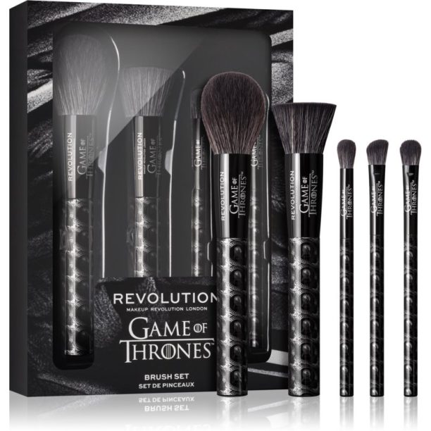 Makeup Revolution X Game Of Thrones 3 Eyed Raven комплект четки 5 бр.