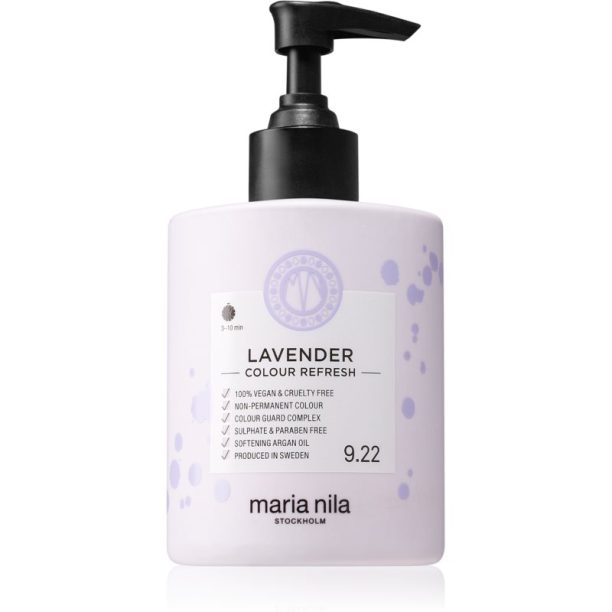 Maria Nila Colour Refresh Lavender нежна подхранваща маска без перманентни цветови пигменти издържа 4 – 10 измивания 9.22 300 мл. на ниска цена