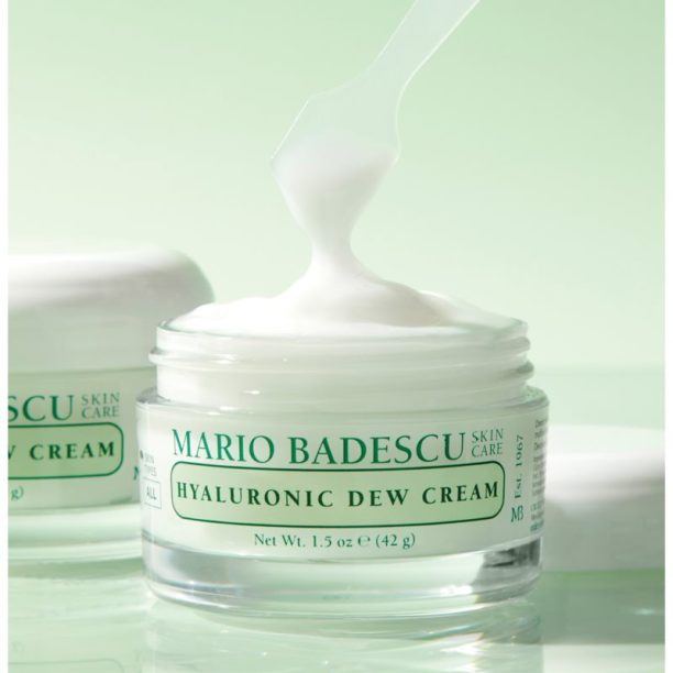 Hyaluronic Dew Cream Mario Badescu Hyaluronic Dew Cream хидратиращ гел-крем не съдържа олио 42 гр. - оригинален продукт