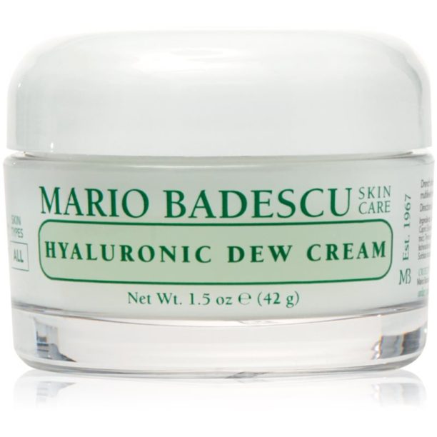 Mario Badescu Hyaluronic Dew Cream хидратиращ гел-крем не съдържа олио 42 гр.