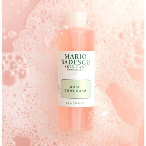 зареждащ с енергия душ гел с розово масло Mario Badescu