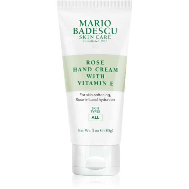 Mario Badescu Rose Hand Cream подхранващ крем за ръце с витамин Е 85 гр.