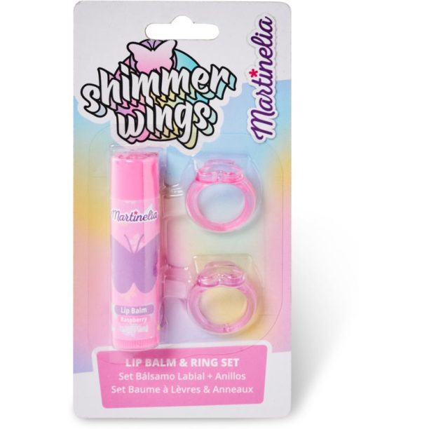 Martinelia Shimmer Wings Lip Balm & Ring Set комплект (за деца )