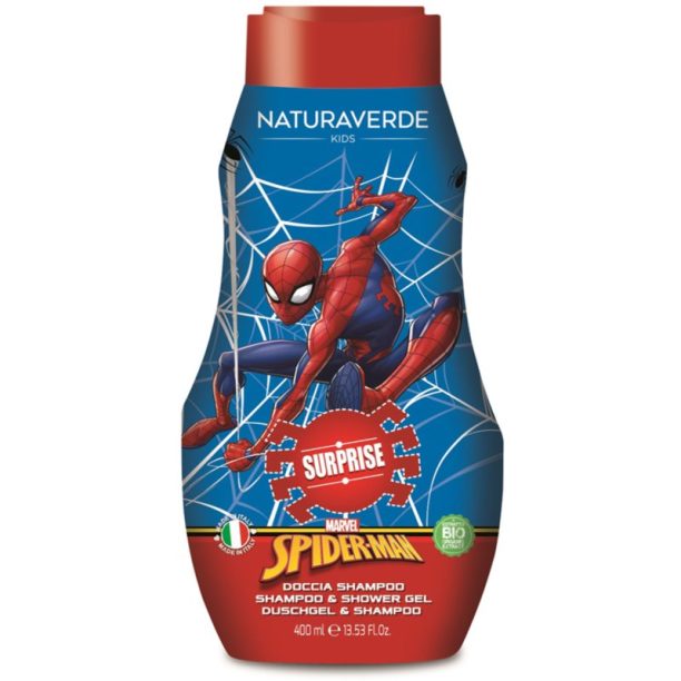 Marvel Spiderman Shower gel & Shampoo шампоан и душ гел 2 в 1 Suprise 400 мл.