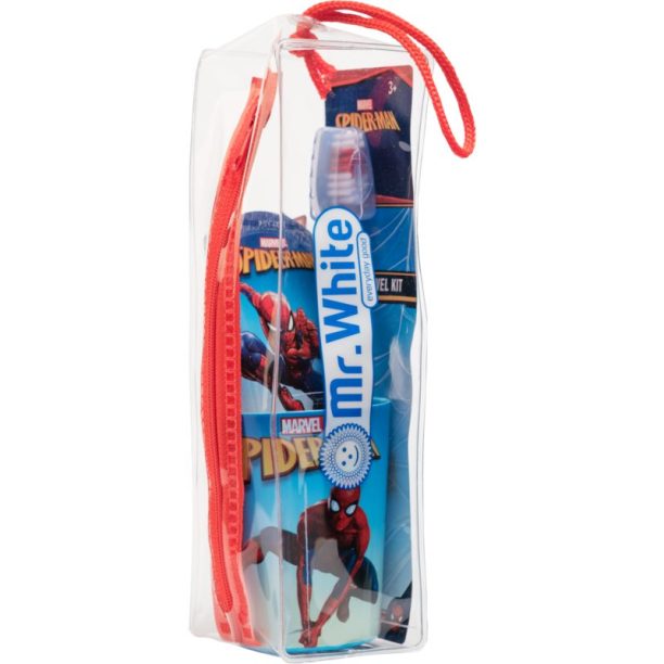 Marvel Spiderman Travel Dental Set Комплект за дентална грижа 3y+ (за деца )