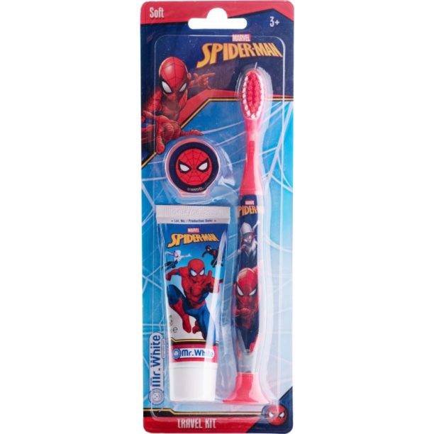 Marvel Spiderman Travel Kit Комплект за дентална грижа за деца