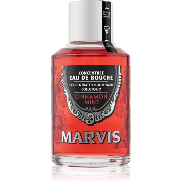 Marvis Concentrated Mouthwash Cinnamon Mint концентрирана вода за уста за свеж дъх 120 мл.