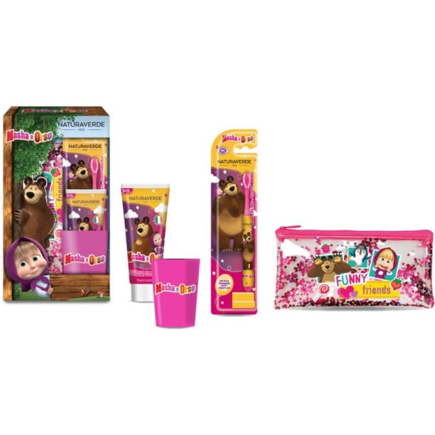 Masha & The Bear Oral Care Set Комплект за дентална грижа за деца  1 бр. на ниска цена