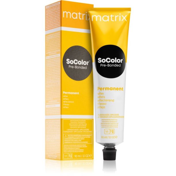 Matrix SoColor Pre-Bonded Reflect перманентната боя за коса цвят 8C Licht Blonde Kopfer 90 мл.