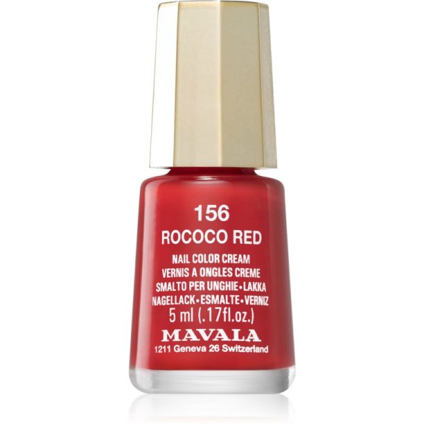 Mavala Mini Color лак за нокти цвят 156 Rococo Red 5 мл.