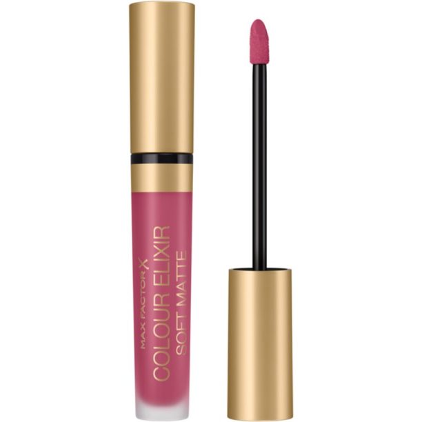 Max Factor Colour Elixir Soft Matte дълготрайно течно червило цвят 020 Blushing Peony 4 мл.