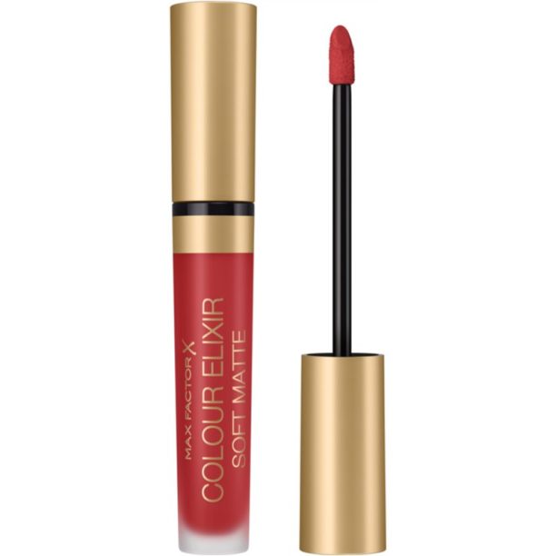 Max Factor Colour Elixir Soft Matte дълготрайно течно червило цвят 030 Crushed Ruby 4 мл.