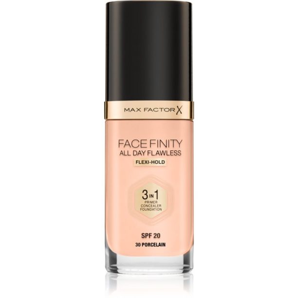 Max Factor Facefinity All Day Flawless дълготраен фон дьо тен SPF 20 цвят 30 Porcelain 30 мл. на ниска цена